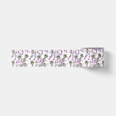 En Satin Violets Garlands Ruban satiné 3" (Devant)