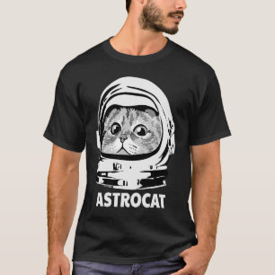 En schattige Astrocat kat astronaut pak buitenruim T-shirt