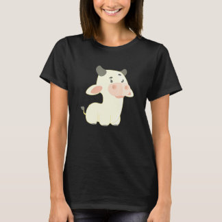 En Schattige Ranch Baby Koe T-shirt