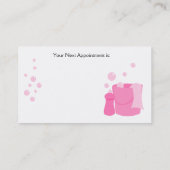 en schoon afsprakenkaartje (Achterkant)