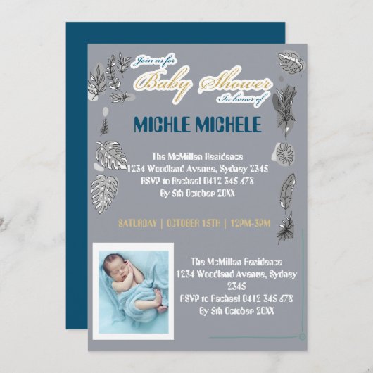 EN SEPTEMBRE NOUS PORONS DE L'OR INVITATION (Devant / Derrière)