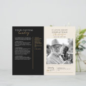 En souvenir affectueux Programme mémorial élégant  (Debout devant)