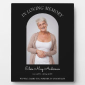 En souvenir affectueux simple plaque commémorative (Devant)