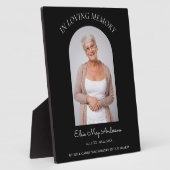 En souvenir affectueux simple plaque commémorative (Côté)