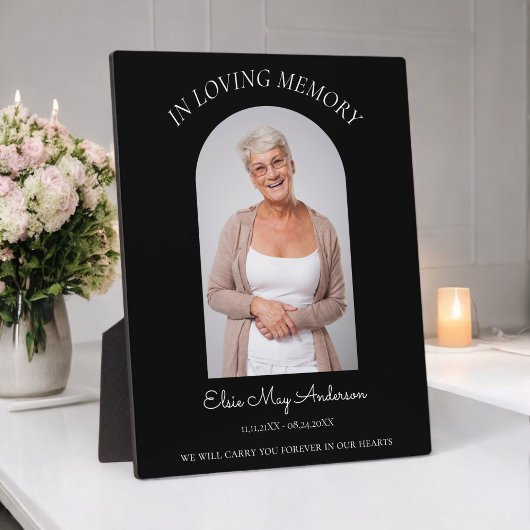 En souvenir affectueux simple plaque commémorative