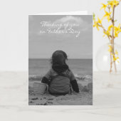 En souvenir du père - Carte de Fête des pères (Fleur jaune)