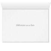 en su boda tarjeta de matrimonio de felicidades (Intérieur Horizontal (Bas))