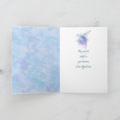 En Sympathie profonde Belle Carte Bleue Dragonfly (Intérieur)