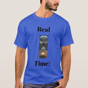 "En temps réel !" T-Shirt Graphique En Verre D'Heu
