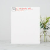 En-tête de la lettre commerciale (Debout devant)