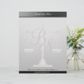 En-tête de la lettre d'affaires du procureur (Debout devant)