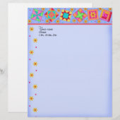 En-tête de la lettre des blocs de surface de papie (Devant / Derrière)