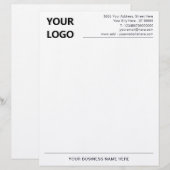 En-tête de la lettre d'informations de nom commerc (Devant / Derrière)