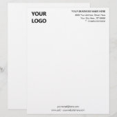 En-tête de la lettre d'informations sur les adress (Devant / Derrière)