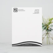 En-tête de la lettre moderne Monogram Grey (Debout devant)