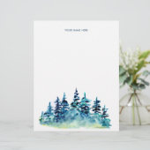 En-tête de la lettre Monogramme de la forêt de pin (Debout devant)