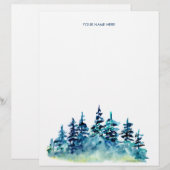 En-tête de la lettre Monogramme de la forêt de pin (Devant / Derrière)