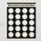 En-tête De Lettre 1,5" affiche de compartiment de reconnaissance des (Devant / Derrière)