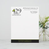 En-tête De Lettre 429 Entreprises électriques (Debout devant)