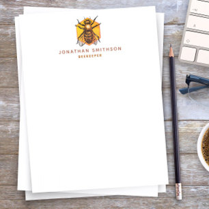 En-tête De Lettre Abeille de miel moderne et élégant Personnalisée