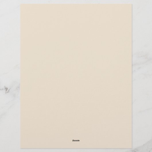 En-tête De Lettre Abstrait Boho Floral Raw Sienna et Saumon (Dos)