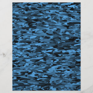En-tête De Lettre Abstrait Motif bleu noir