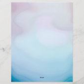 En-tête De Lettre Agate bleu et rose (Dos)