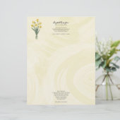 En-tête De Lettre Aide aux aînés Services floraux (Debout devant)