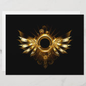 En-tête De Lettre Ailes de Steampunk (Devant / Derrière)