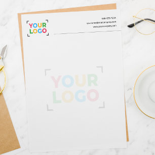 En-tête De Lettre Ajoutez Votre Logo Informations de Contact d'Entre