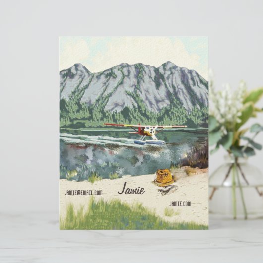 En-tête De Lettre Alaska Bush Avion Et Pêche Voyage (Debout devant)