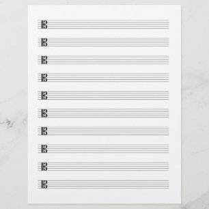 En-tête De Lettre Alto Clef Viola Musique Manuscrit personnel