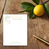 En-tête De Lettre Amalfi Lemon Chic