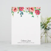 En-tête De Lettre Amapola - Fleur d'Hibiscus (Debout devant)