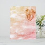 En-tête De Lettre Angel en style tatouage (Debout devant)