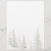 En-tête De Lettre Animals Winter Forest Christmas  (Dos)