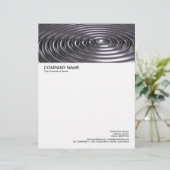 En-tête De Lettre Anneaux concentrés - Chrome (Debout devant)