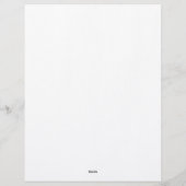 En-tête De Lettre Aquarelle bleue (Dos)