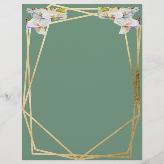 En-tête De Lettre Aquarelle cals blancs (Devant)