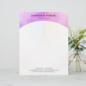 En-tête De Lettre Aquarelle moderne Elégant Modèle design simple (Debout devant)