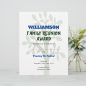 En-tête De Lettre Arbre personnalisé par certificat de récompense de (Debout devant)