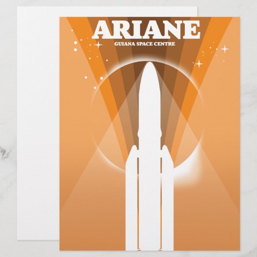 En-tête De Lettre Ariane Guiana Space Center (Devant / Derrière)