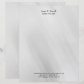 En-tête De Lettre Arrière - plan gris élégant Plain simple professio (Devant / Derrière)