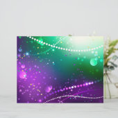 En-tête De Lettre Arrière - plan mardi Gras Festive violet (Debout devant)