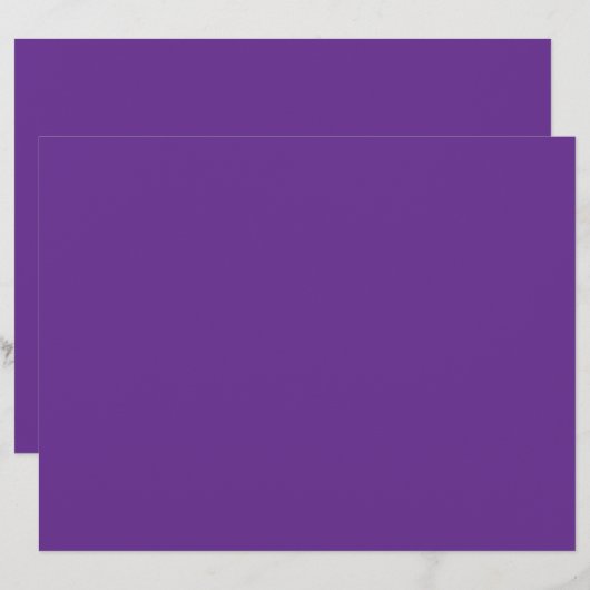 En-tête De Lettre arrière - plan violet avec bordure blanche (Devant / Derrière)