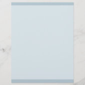 En-tête De Lettre Ash Blue Elegant Bold Monogram Coordonnées (Dos)