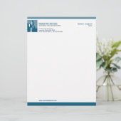 En-tête de lettre audacieux d'immobiliers (Debout devant)