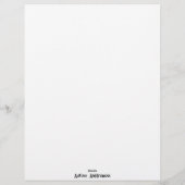 En-tête De Lettre Autisme (Dos)