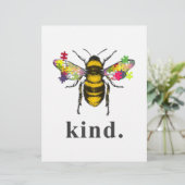 En-tête De Lettre Autiste| Autisme Be Kind Beekeeper Puzzle Pièce (Debout devant)