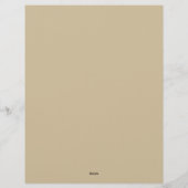 En-tête De Lettre Autumn Flowers Stationery Paper (Dos)